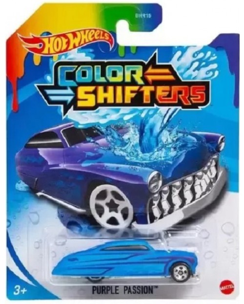 Количка с променящ се цвят Hot Wheels Colour Shifters Purple passion 1 64 светлосиня на ТОП