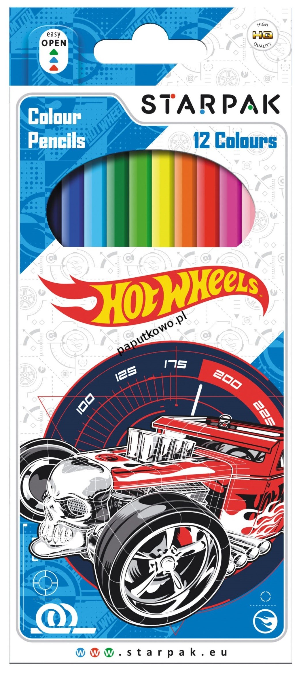 Цветни моливи Starpak Hot Wheels цвят асортимент на ТОП Цена