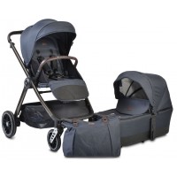 Комбинирана детска количка Cangaroo - Macan 2 в 1, деним