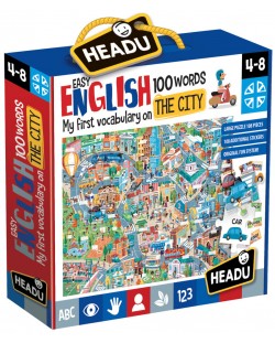 Образователен комплект Headu - Града, първите 100 английски думи