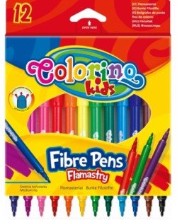 Комплект флумастери Colorino Kids - 12 цвята