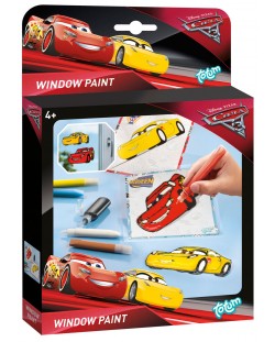 Творчески комплект Totum Cars 3 - Декорирай сам, с писалки за стъкло