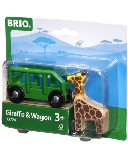 ЖП аксесоар Brio - Вагон с жираф