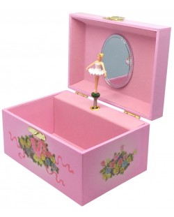 Дървена музикална кутия Trousselier - Балерина с розово туту