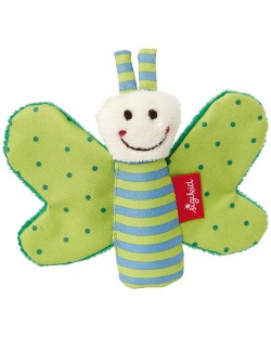 Бебешка играчка Sigikid Grasp Toy - Зелена пеперуда, 9 cm