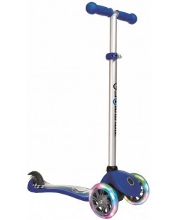 Тротинетка Globber Primo Fantasy със светещи колела - Състезателен принт и син цвят