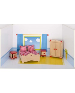 Детска дървена къща Goki - Спалня