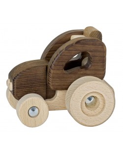 Дървена играчка Goki Nature - Трактор