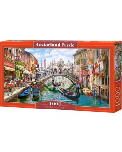 Панорамен пъзел Castorland от 4000 части - Очарованието на Венеция, Ричард Макнийл