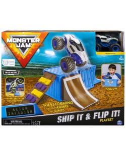 Игрален комплект Spin Master Monster Jam - Ship it & Flip it