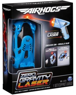 Игрален комплект Spin Master Air Hogs - Количка Zero Gravity Laser, синя