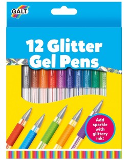 Комплект химикалки Galt – Блестящ гел, 12 цвята