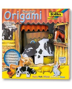 Творчески комплект за оригами Folia - Животински свят, ферма