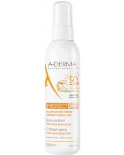 A-Derma Protect Слънцезащитен спрей Kids, SPF50+, 200 ml