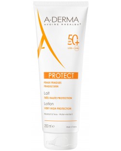 A-Derma Protect Мляко, SPF 50+, 250 ml