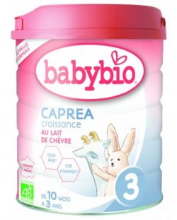Адаптирано козе мляко Babybio - Caprea 3, 800 g