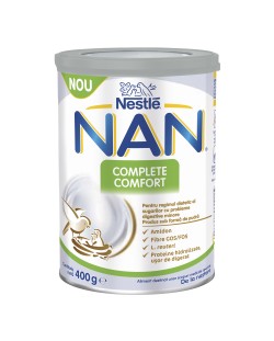 Храна за специални медицински цели за бебета със храносмилателни проблеми, Nestle Nan - Complete Comfort, 400 g