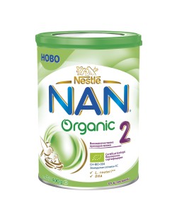 Преходно мляко на прах Nestle Nan - Organic 2, опаковка 400 g