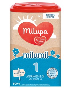 Адаптирано мляко Milupa - Milumil 1, 800 g