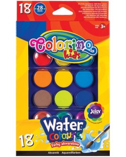 Акварелни бои Colorino Kids - 18 цвята