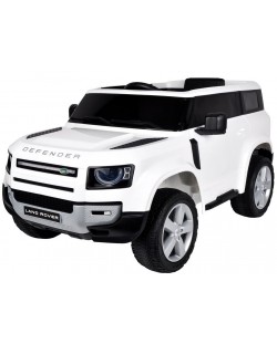 Акумулаторен джип Ocie - Land Rover Defender, бял