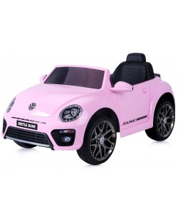 Акумулаторна кола Chipolino - VW Beetle Dune Convertible, розова