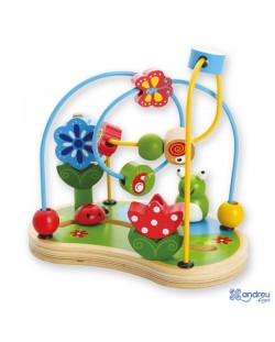 Дървена дидактическа играчка Andreu Toys - Градина