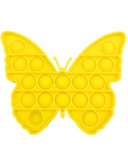 Антистрес играчка Poppit fidget - Пеперуда, жълта