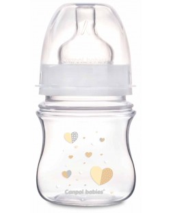 Антиколик шише Canpol - Newborn Baby, 120 ml, бежово