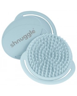 Антибактериална силиконова четка за баня Shnuggle - Синя