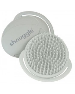 Антибактериална силиконова четка за баня Shnuggle - Сива