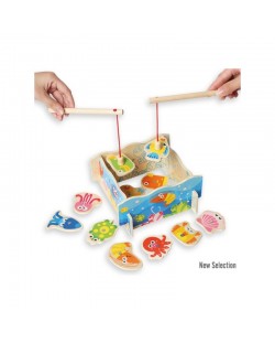 Дървена играчка Andreu Toys - 3D дървен риболов