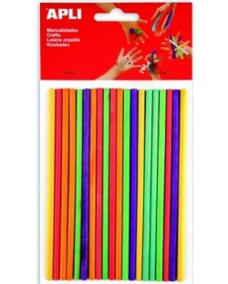 Кръгли дървени пръчици APLI - Цветни