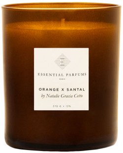 Ароматна свещ Essential Parfums - Orange x Santal by Natalie Gracia Cetto, 270 g