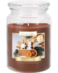 Ароматна свещ буркан Bispol Aura - Premium line, Gingerbread, 500 g