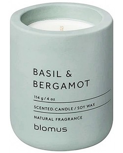 Ароматна свещ Blomus Fraga - S, Basil & Bergamot, Pine Gray