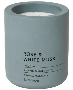 Ароматна свещ Blomus Fraga - L, Rose & White Musk, FlintStone