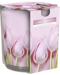 Ароматна свещ Bispol Aura - Floral Happiness, 100 g