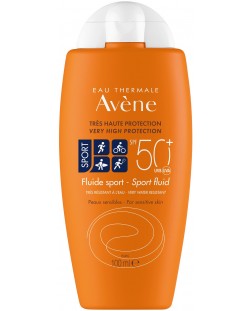 Avène Sun Слънцезащитен флуид Sport, SPF 50+, 100 ml