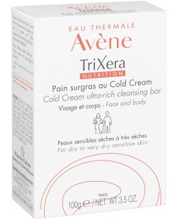 Avène TriXera Nutrition Свръхобогатен сапун с колд крем, 100 g