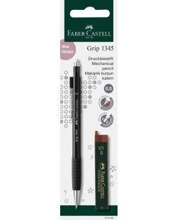 Автоматичен молив Faber-Castell Grip - 0.5 mm, с включени 12 графита