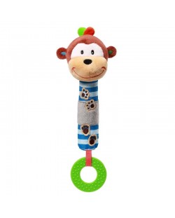 Писукаща играчка с гризалка Babyono - Маймунка