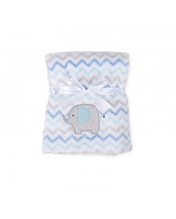 Бебешко одеяло Baby Matex - Ricco, 75 x 100 cm, синьо