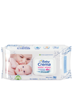 Мокри кърпички Baby Crema Water - 72 броя