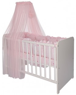 Балдахин за бебешко легло Lorelli - Color Pom Pom, 280 x 160 cm, розов