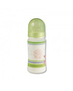Пластмасово шише с широко гърло Baby Nova PA - 300 ml, Гора