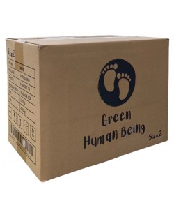 Бебешки пелени Green Human Being - Размер 2, 4-8 kg, 4 пакета х 34 броя  