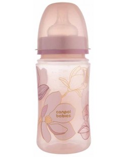 Бебешко антиколик шише Canpol babies - Easy Start, Gold, 240 ml, розово