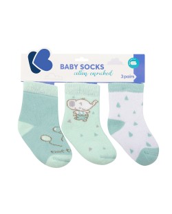 Бебешки чорапи Kikka Boo Elephant Time - Памучни, 6-12 месеца