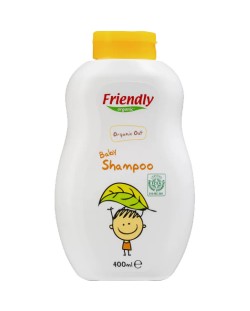 Бебешки шампоан с органичен овес Friendly Organic - 400 ml